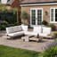 Modular Garden Sofa Set, L Shaped Garden Sofa & Coffee Table Patio Corner Group Set for Modern Garden-1078449976