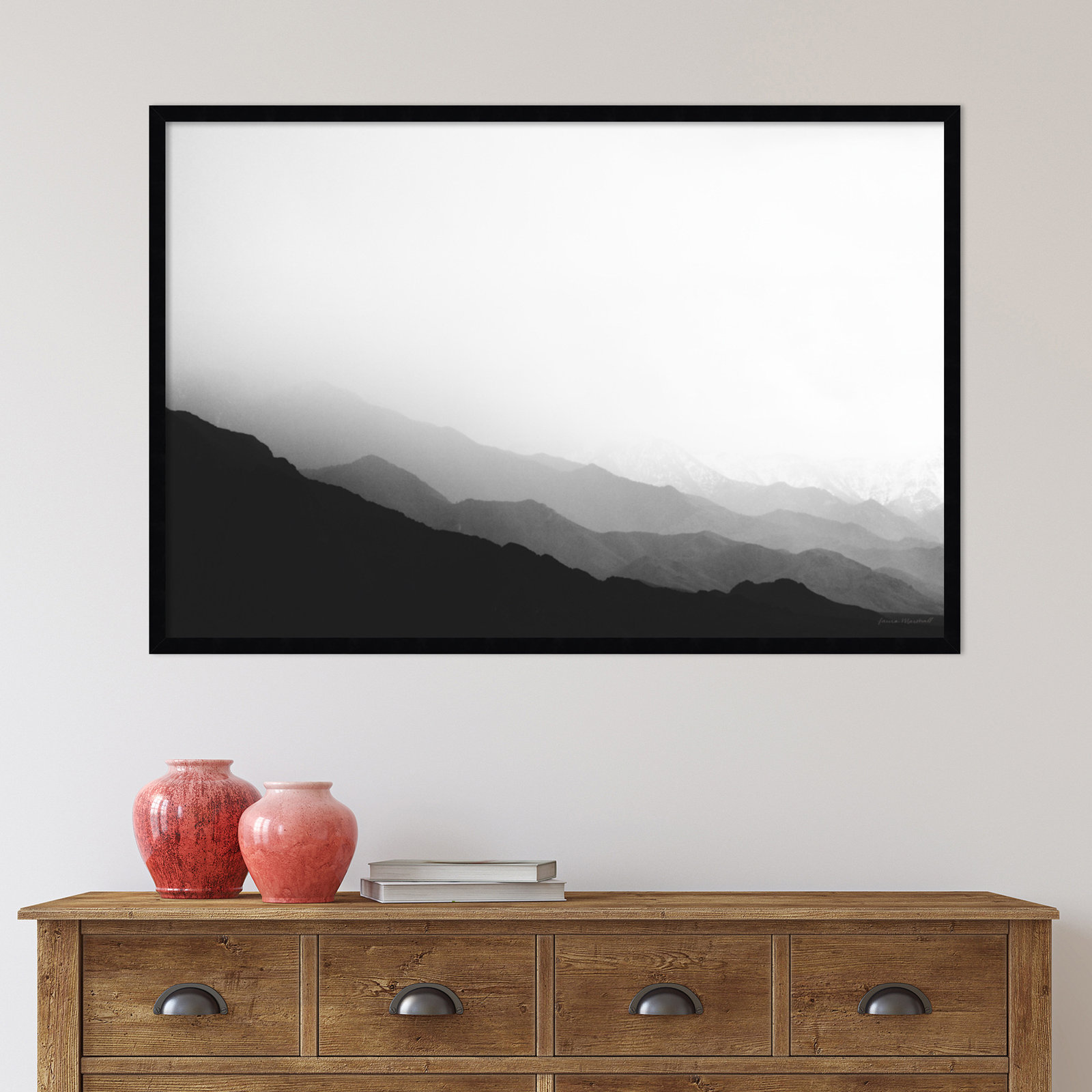 Virgin Mountains II Photo Print, Black, 41" W x 28" H
