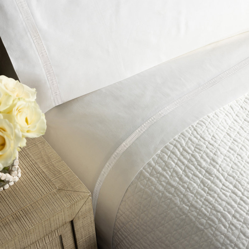 Fiji Sateen Sheet Set, White, King