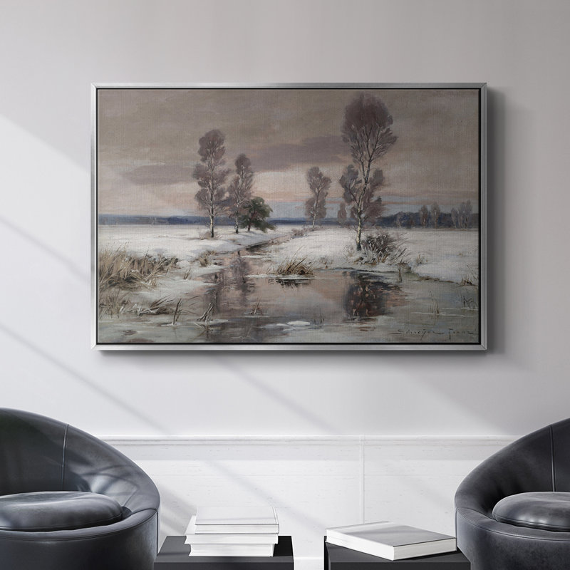 Paysage rétro - CCCLxxviii, Toile tendue, H 9 po x l 13 po x P 1,5 po