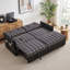 Canapé-lit convertible en velours de 177 cm (69,7 po), canapé-lit 3 en 1 avec pouf et rangement, futon d'angle multifonctionnel avec ports de chargement USB pour petits espaces de salon-1552313283