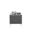 Causeuse en velours gris Lorreto
