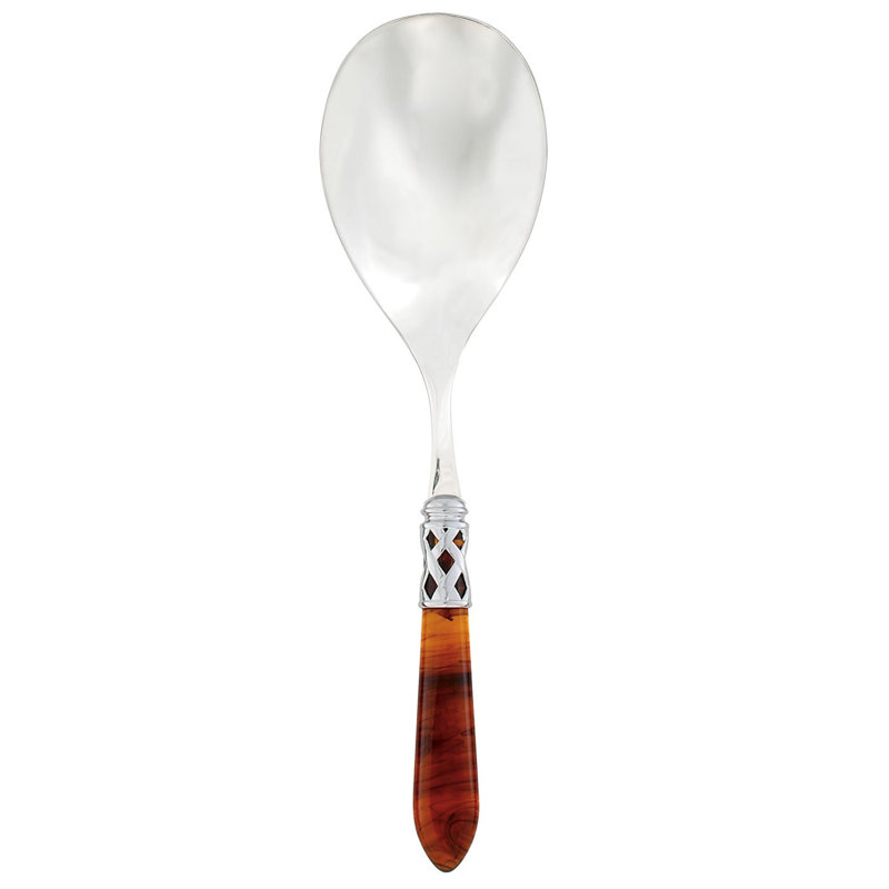 Aladdin Stainless Steel Serving Spoon, Brilliant Tortoiseshell