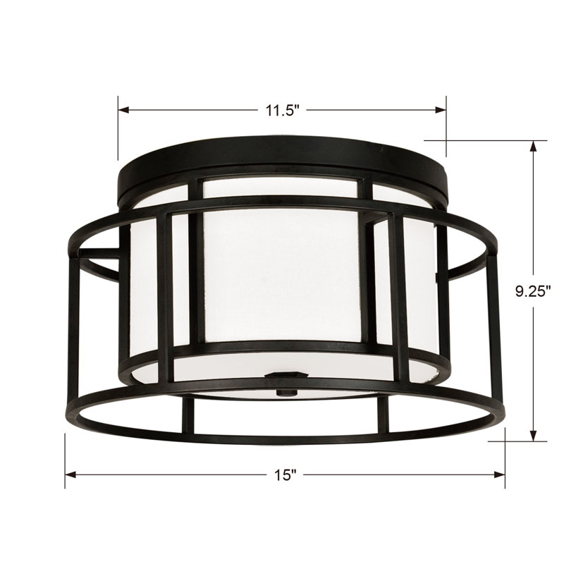 Hulton 2-Light Flush Mount