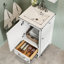 Meuble-lavabo blanc 18 po entièrement assemblé-887060096
