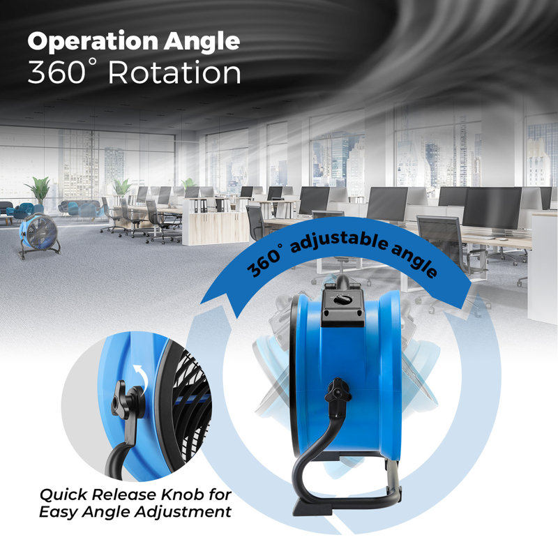 Williston Forge 50cm Oscillating Floor Fan Fan