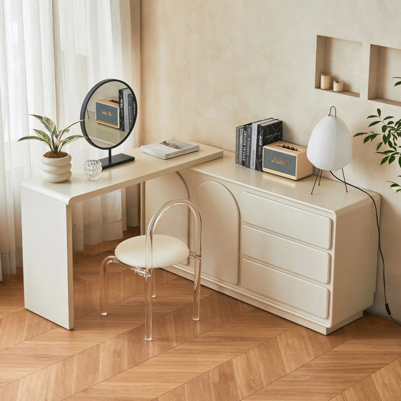 Meuble-lavabo extensible pour chambre à coucher avec 3 tiroirs et 2 portes Modern