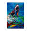 «The Lawyer Breeching Great White Shark» par Magill, reproduction d'art sur toile tendue-29225637