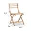 Chaise de patio pliante en bois massif (ensemble de 2)-129100998
