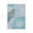 HomeRoots 3' X 5' Teal Blue Artichoke Green And Blue Abstract Washable Indoor Outdoor Area Rug