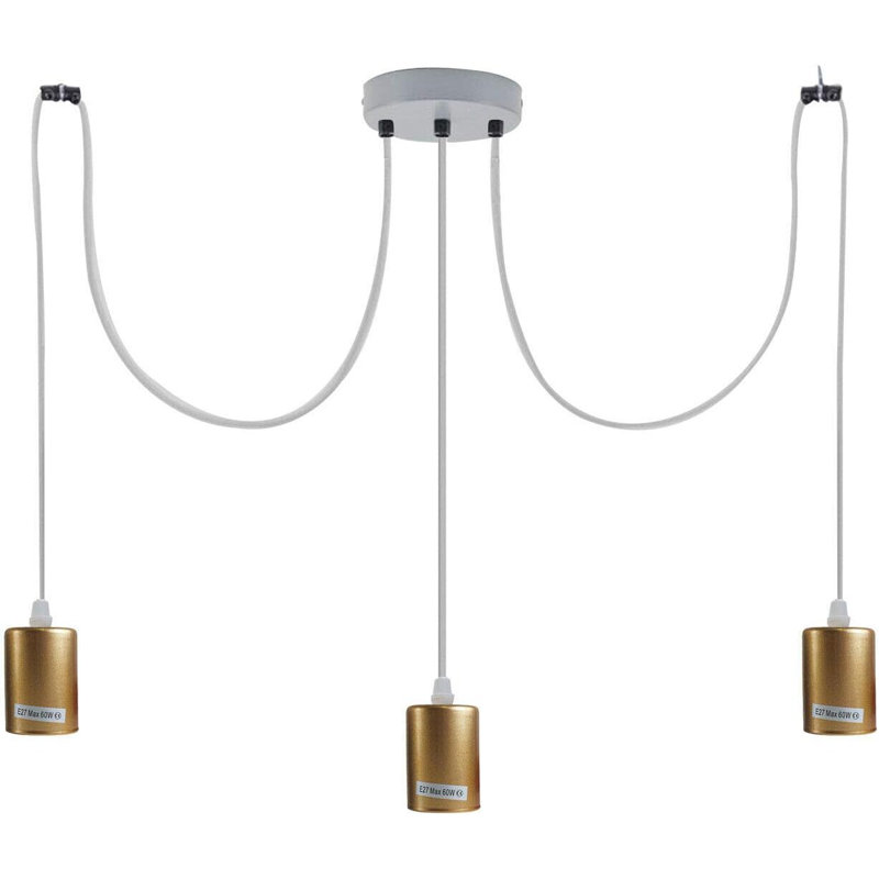 Washta 3 - Light Glittering Gold Pendant