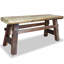 Banc sans cadre en bois récupéré Kimlee vidaXL, 39 pi x 11 po x 16,9 po, style rustique