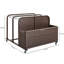 Coffre de terrasse en osier avec roues 140 gallons Patio Novagarden-128495358