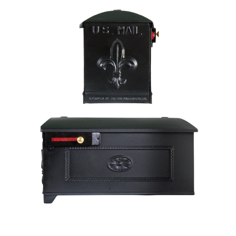 Cast Aluminum Post Mounted Mailbox
