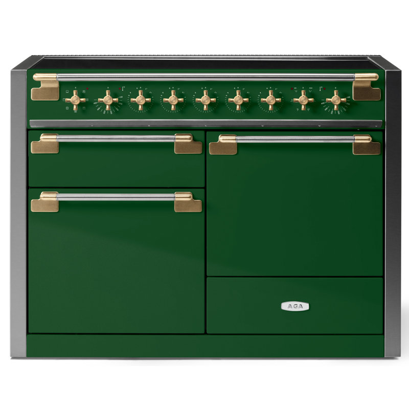 Elise 48" Range, Antique Brass;Cornwall Green, Induction