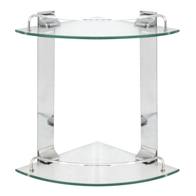 Lolley 2 Piece Triangle Glass Corner Shelf