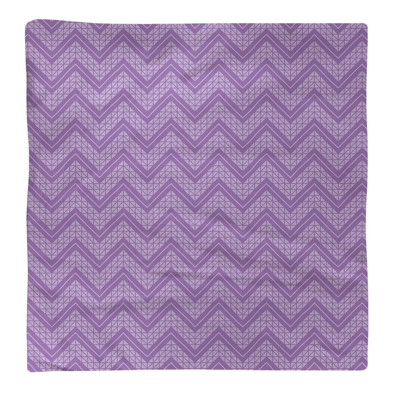 Stephenie Cotton Chevron Square Napkin, Cool Violet, 10" x 10"