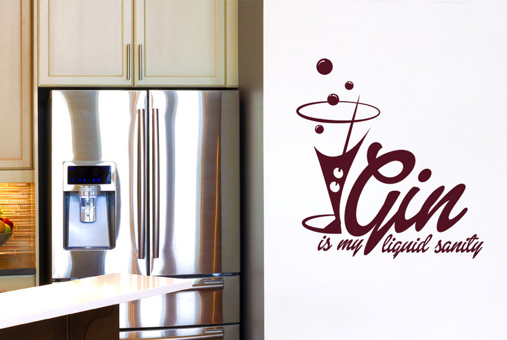 Gin Is My Liquid Sanity Wall Sticker