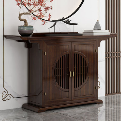 Chinese style full solid wood porch table