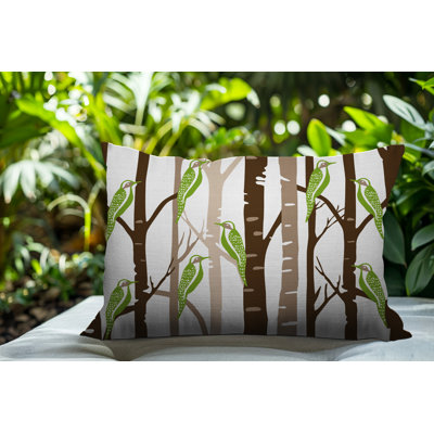 Oreiller rectangulaire réversible intérieur / extérieur Dali Bird