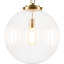 Luminaire suspendu 1 lumière en verre nervuré 1 lumière-1613249231