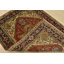 Tapis oriental rouge en laine noué à la main 4 pi 2 po x 6 pi Heriz