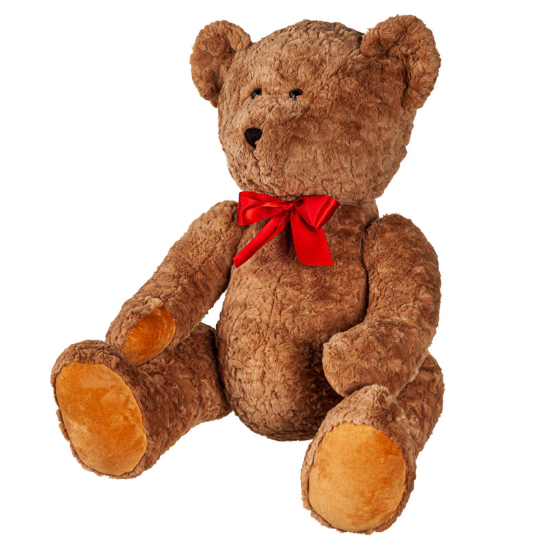 Ours en peluche surdimensionné avec nœud