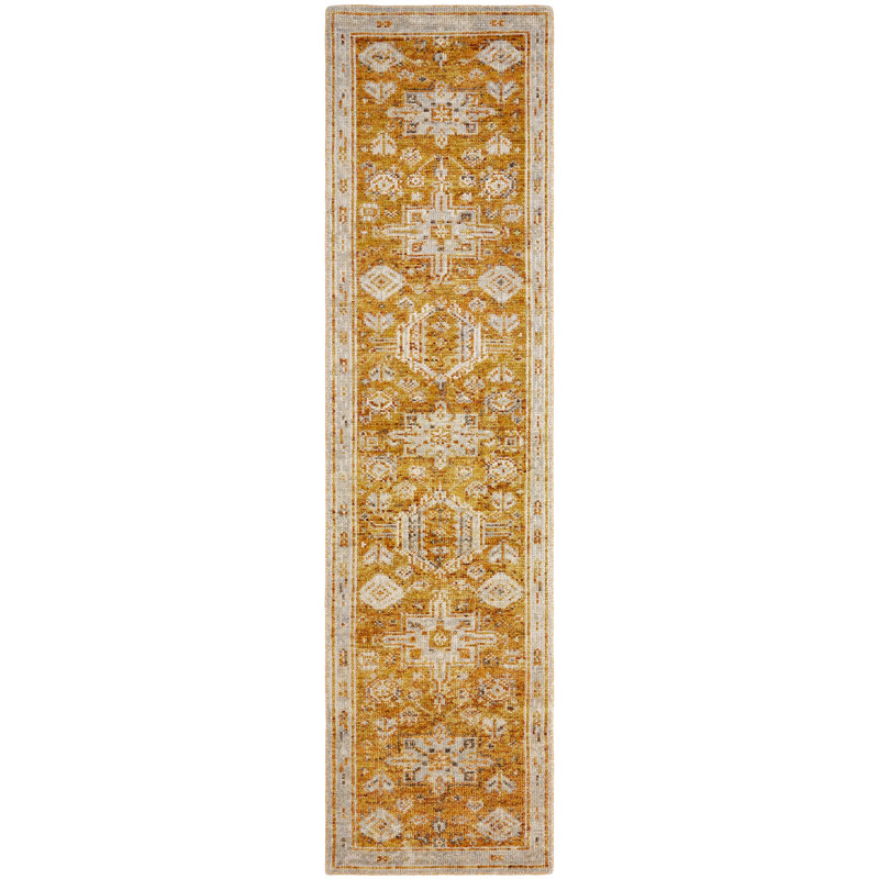 Modley Hand Knotted Wool Oriental Area Rug, Runner 2'6" x 10'