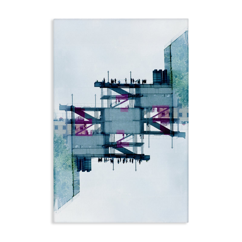 Toile à structure industrielle symétrique, design Robin Vandenabeele, H 45 po x l 30 po