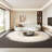 Cream style round curved sofa