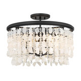 Shimmering Elegance 4 - Light Semi Flush Mount
