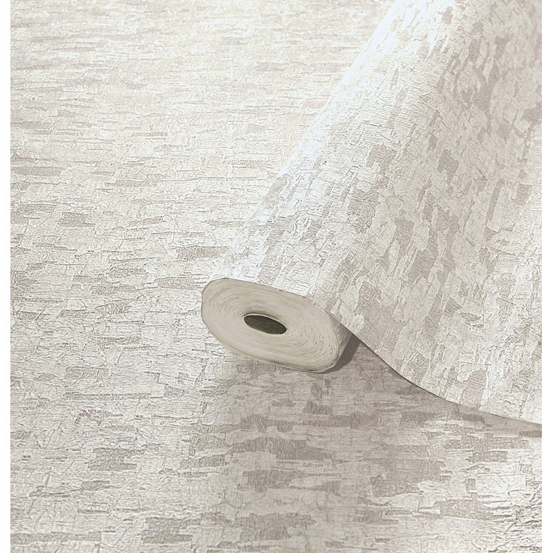 Papier peint embossé Cork, Blanc