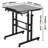 Ladejah Adjustable Metal Base Computer Desk