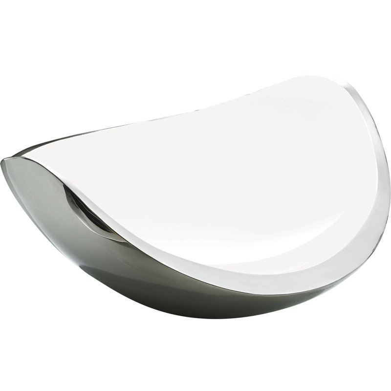Bol décoratif Ninna Nanna, Blanc / argent