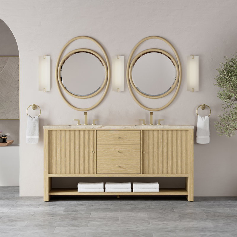 Marigot 72'' W Double Vanity, 8" Widespread, Tajnar Eclos