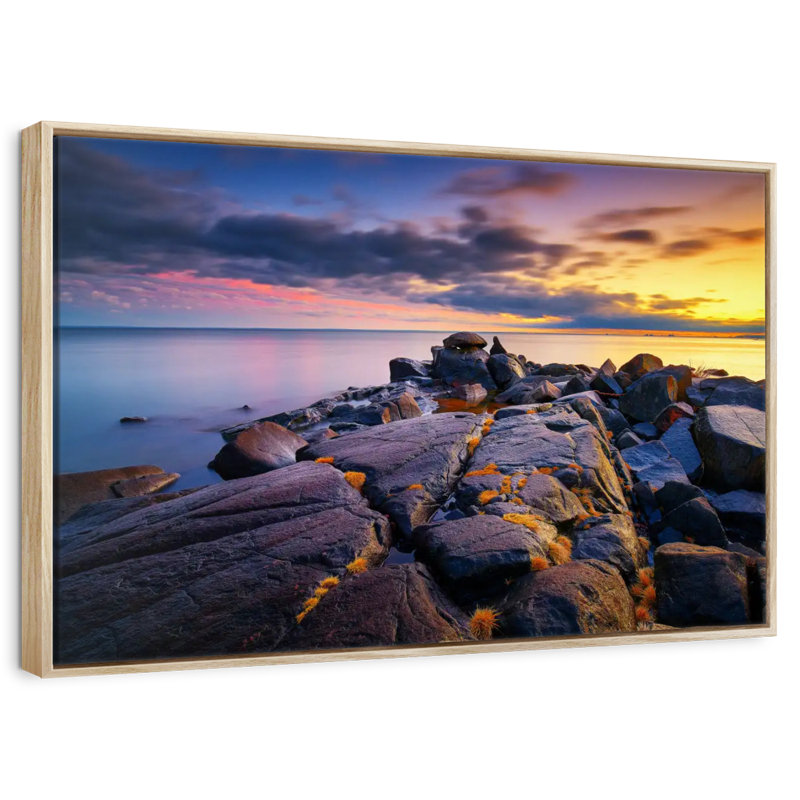 Plage Duluth Brighton, Cadre flottant en bois naturel, 37 po x 25 po
