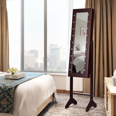 Armoire à bijoux avec miroir