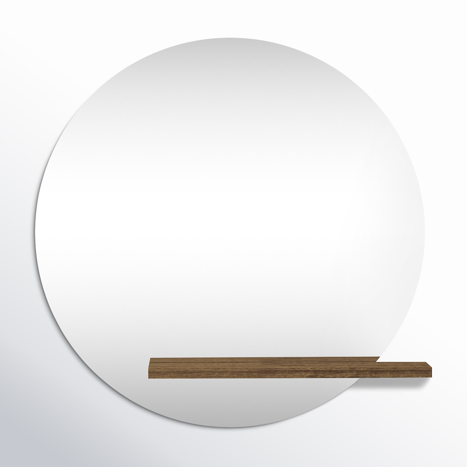 Beacon Flat Wall Mirror with Shelves
