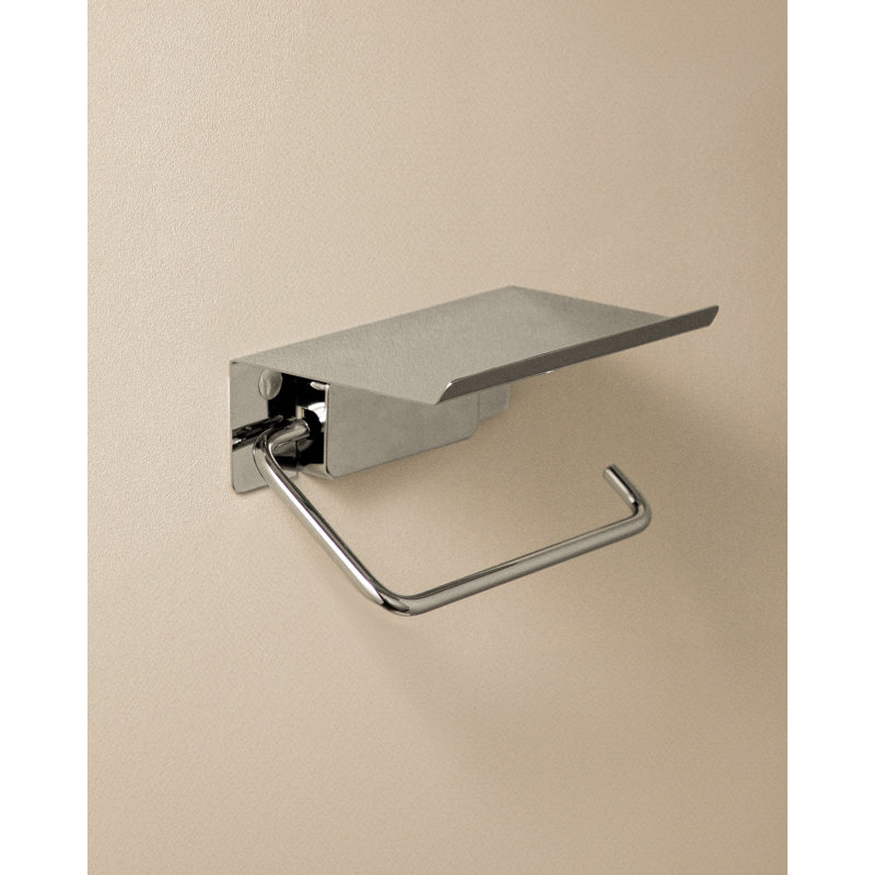Hanlon Wall Mounted Toilet Paper Holder, Grey