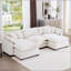 Canapé surdimensionné à coussin modulaire avec repose-pieds