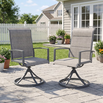 Chaise de patio rembourrée 360 °