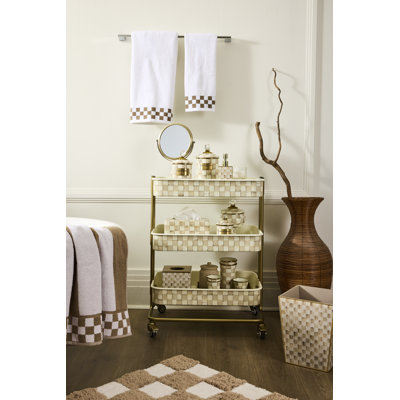Courtly Check 3-Tier Kitchen Cart