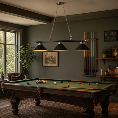 Bowdon 3 - Light Pool Table Linear Pendant