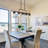 Kitchen Island Lighting Farmhouse Linear Chandelier for Dining Room Hanging Light Fixture