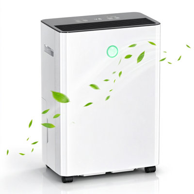 COWSAR 15 Pint Dehumidifier for Home Basement, 3000 Sq.ft Coverage with Auto Defrost, Drain & 24H Timer