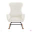 Chaise berçante en velours