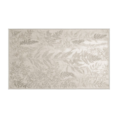 Tapis beige lavable à la machine