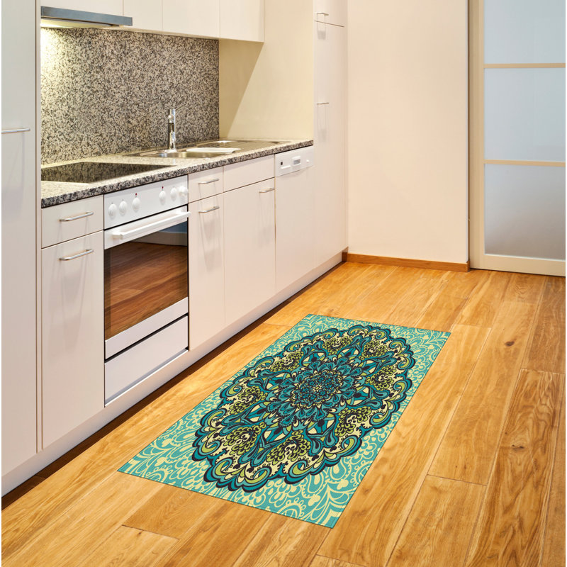 Tapis décoratif à haute densité en fibre de coton à haute densité, Rectangle 2 pi 7 po x 5 pi