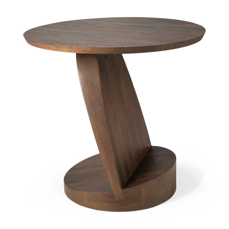 Oblic Solid Wood End Table