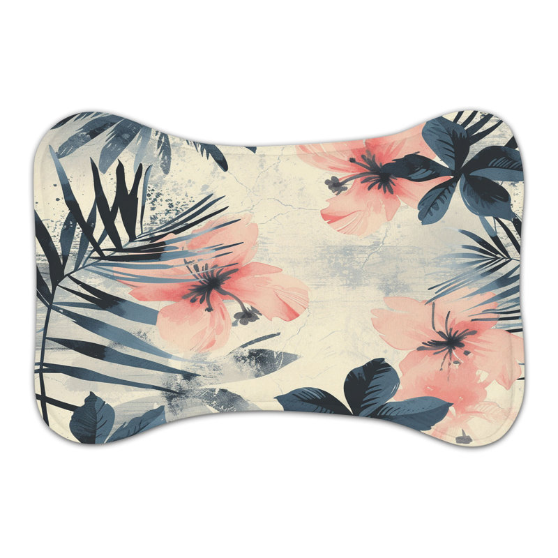 Paradise Designs - Tapis d'alimentation en forme d'os